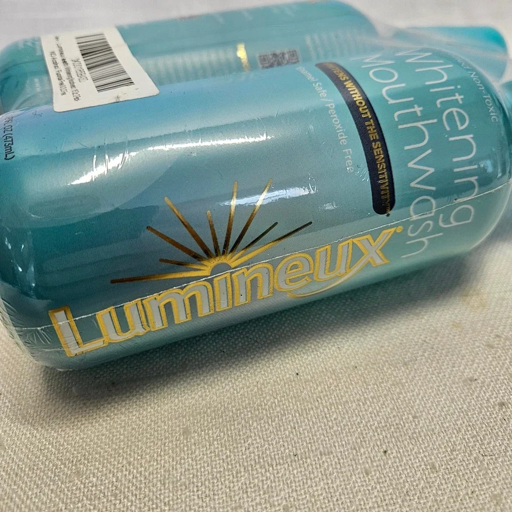 Lumineux Whitening Mouthwash Unisex 16oz 2-Pack Blue Non-Toxic Peroxide Free New